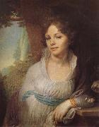 Vladimir Borovikovsky Portrait of Maria Lopoukhina France oil painting artist